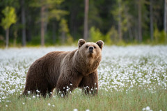Bruine beer-Brown bear-Braunbar-Ursus-arctos-Finland-Finnland-martinselkonen.fi