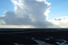 Wolkenlucht boven Skeiðarársandur