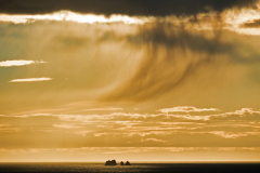 Bui boven de Westman eilanden - Rain over the Westmann Isles - Regen Uber Westmann Island-IJland-Iceland-Island