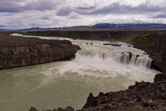 Pjófafoss met de Hekla-Pjófafoss with Hekla-Pjófafoss mit Hekla-IJsland-Iceland-Island