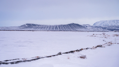 Myvatn en and und Hverfell-IJsland-Iceland-Island