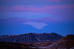 Zonsondergang boven Hverfell-Sunset over Hverfell-Sonnenuntergang über Hverfell-IJsland-Iceland-Island