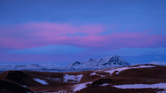 Zonsondergang boven de Krafla-Sunset over Krafla-Sonnenuntergang über Krafla-IJsland-Iceland-Island