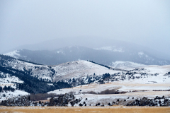 Landscape outside Yellowstone National Park USA