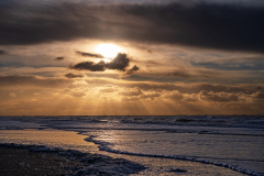 Zonneharp boven de Noordzee-Sunharp over the Northsea-Sonnenharp über dem Nordsee-Texel-Nederland-Netherlands-Niederlande